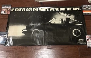 Vintage Maxell Tape Porsche 911 poster 1983- RARE-Authentic-See Pics - Picture 1 of 10