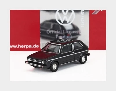 HERPA 066600-003 VOLKSWAGEN - GOLF MKI 1976 - BLACK - 1/120 - Immagine 1 di 2