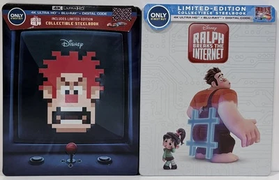 Wreck-It Ralph/Ralph Breaks the Internet 4K UHD Blu-ray Steelbooks (BOX SHIP) Foto 1 de 4