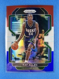 Ray Allen 2021-22 Panini Prizm #251 rojo blanco azul Milwaukee Bucks - Imagen 1 de 2