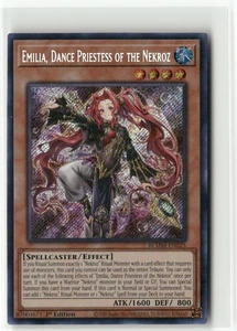 Yugioh Emilia, Dance Priestess of the Nekroz BLMM-EN025 Secret Rare NM 1st Ed - Picture 1 of 2