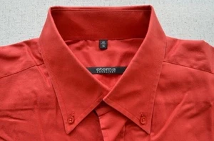 Eterna Excellent Shirt 41 Red Solid #TA4266 - Picture 1 of 1