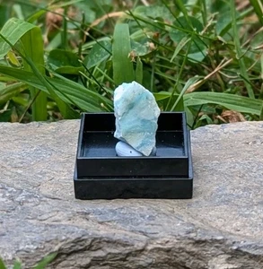 Natural Larimar Crystal Display 14mm X 10mm - Picture 1 of 3