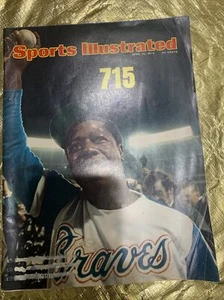 SPORTS ILLUSTRATED APRIL 15 1974 ATLANTA BRAVES HANK AARON 715 - Picture 1 of 3