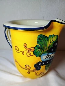 Cosimo Primo Italian Handmade Pitcher - Artist Signed/Numbered - SHIPS FREE! - Picture 1 of 7