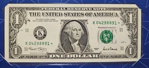 US $1 Series 2001 Lone Star Note, Lot of 4 - Picture 1 of 4