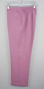 ALFRED DUNNER Pantalone donna vestito donna malva pull-on TG 8 tasche elastiche posteriori - Foto 1 di 7