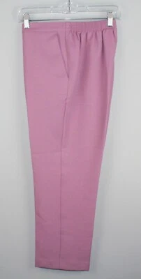 ALFRED DUNNER Women's Mauve Pull-on Dress Pants SZ 8 Back Elastic Pockets - Image 1 of 4
