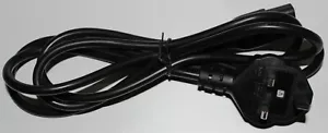 1.8M Metre C13 AC Adapter PSU Mains Lead Power Cable Cord UK Plug 3 Pins Type G - Picture 1 of 4