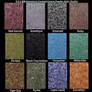 AAA+ Premium Crushed Gemstone Powder 0.5-1 MM Crushed For Stone Healing Powder - Picture 1 of 52