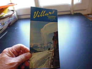 Dépliant pub Guide plan carte Station ski montagne hotel Villars  Suisse 1954 - Picture 1 of 11