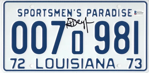 RICHARD DREYFUSS SIGNED JAWS AUTOGRAPHED LICENSE PLATE PROP BECKETT BAS WITNESS Cover