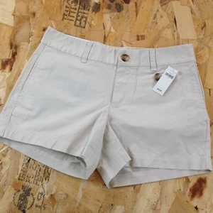 NWT GAP Cotton Blend Flat Front Beige Chino Short Shorts Women's Size 2 - Picture 1 of 12