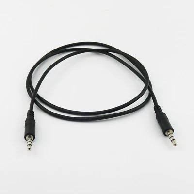 1x 3Ft 1M 3.5mm Male 1/8" 4 Pole To 3.5mm Male 3 Ring Extension Aux Audio Cable - Image 1 of 4