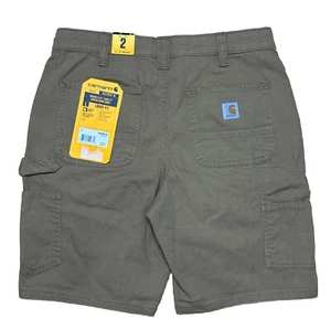 Carhartt Rugged Flex Original Fit Work Women's Short Brown Size 2 - Picture 1 of 6