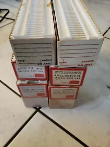 Lot of 8 Sears 40 Slide Tray End Lock Feature TDC Type 3-9975 - Vintage - Picture 1 of 5