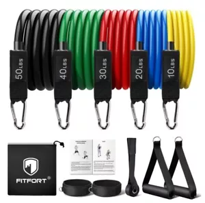 Resistance Bands Exercise Bands Workout Bands - up to 150Lb, Indoor and Outdoor - Picture 1 of 2