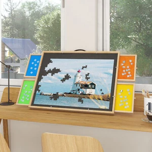 1000 Pieces Jigsaw Puzzle Board Puzzle Table with Storage drawers for Bedroom - Picture 1 of 9