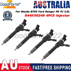 4pcs Diesel Fuel Injector Match For Mazda BT50 Ford Ranger PK PJ 3.0L 0445110249 - Picture 1 of 10