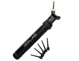 GG:LAB Dual Action Ball Pump + 5 Needles, Ideal for Football, Basketball, Rugby - Picture 1 of 3