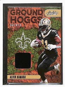 2023 Panini Absolute ALVIN KAMARA "GROUND HOGGS" RELIC /199 NEW ORLEANS SAINTS - Picture 1 of 2