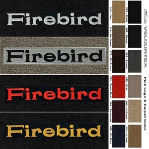 Lloyd Mats Velourtex Pontiac Firebird Word Logo Front Floor Mats (1967-1969) - Picture 1 of 22