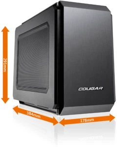 COUGAR GAMING QBX Mini-ITX Ultra Compact Pro Gaming Case - Picture 1 of 6