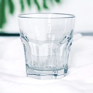 Vidrio Libbey DuraTuff Gibraltar transparente 15240 apilable 8 OZ en las rocas en muy buena condición - Imagen 1 de 5