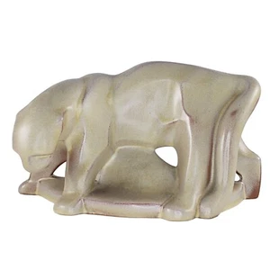 Frankoma Ocelot Bookend Puma Mountain Lion Cougar Desert Gold HTF #112 - Picture 1 of 7
