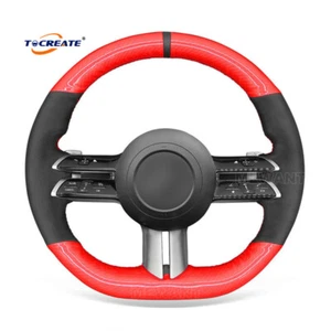 Suede Carbon Fiber Car Steering Wheel Cover for Benz W206 E-Class W213 #CTXD - Bild 1 von 12