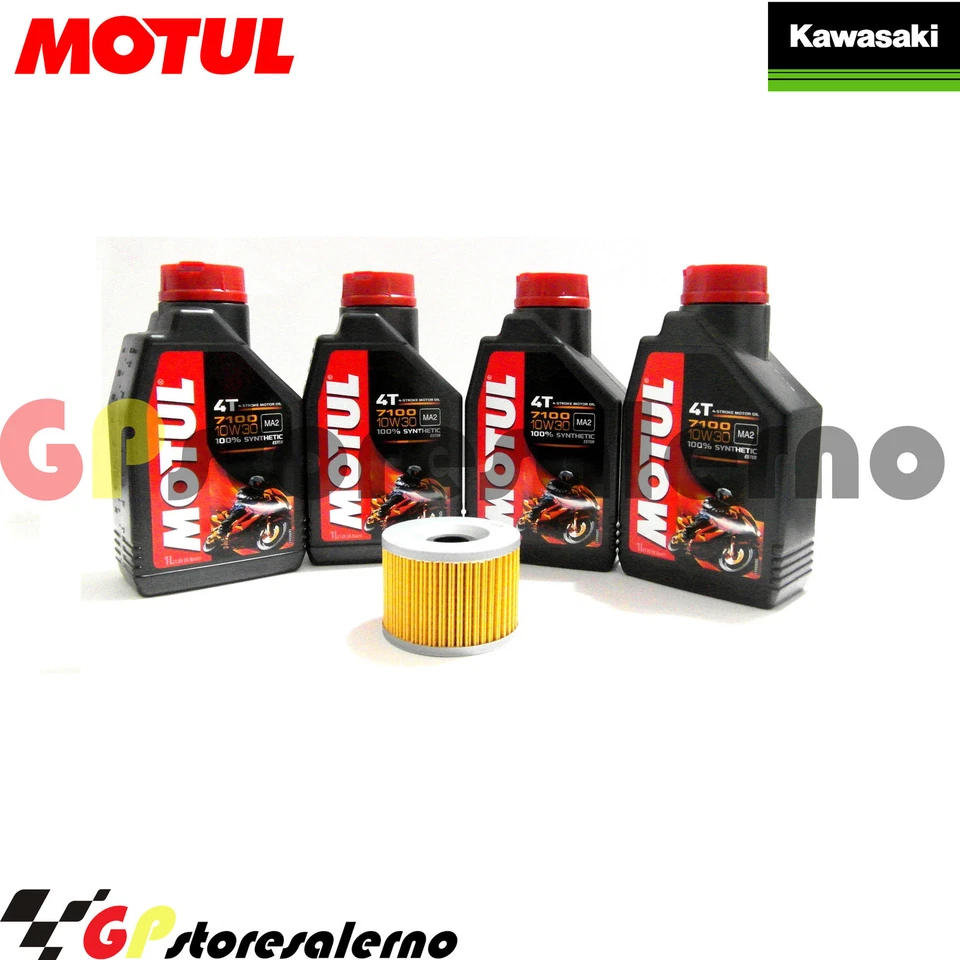 TAGLIANDO OLIO + FILTRO MOTUL 7100 10W30 KAWASAKI 1000 ZG CONCOURS 1992 Foto 1 de 1