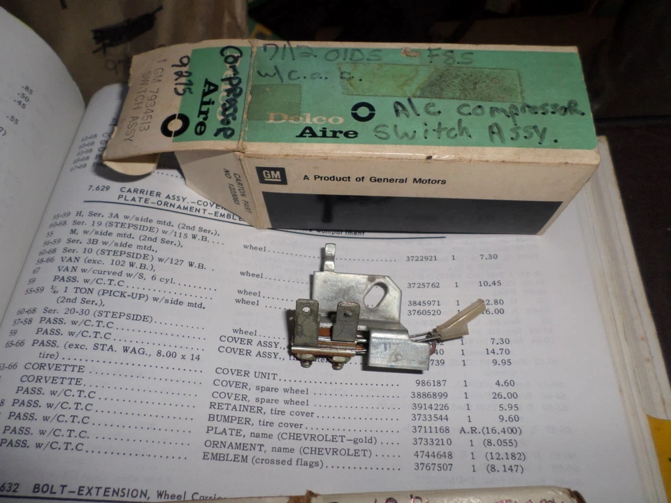 Oldsmobile F85 1971 1972 nos interruptor compresor aire acondicionado Foto 1 de 1