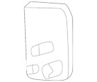 Genuine Ford Handle Outside 7C3Z2626600AA
