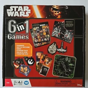 Star Wars 6 In 1 Board Games. Dominos Bingo. - Picture 1 of 4