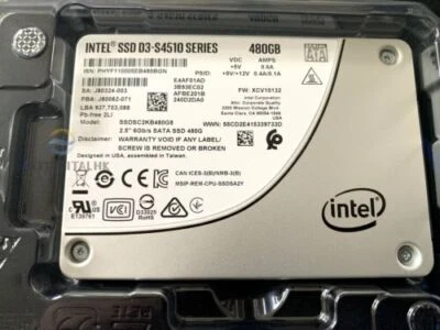 Intel SSD D3-S4510 Series 480GB SSDSC2KB480G801 2.5 6Gb/s SATA SSD 3D2 TLC - Bild 1 von 2