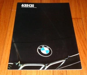 Original 1987 BMW 635CSi Deluxe Brochure Vente Catalogue - Photo 1/2