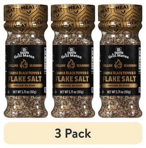 (3 pack) McCormick Grill Mates Gluten Free Coarse Black Pepper, 5.71 oz Bottle - Picture 1 of 13