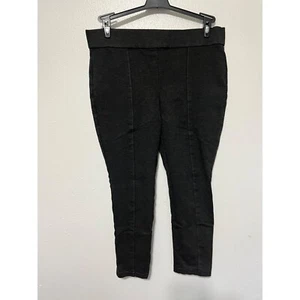 Anne Klein Ponte Pants Charcoal Gray Skinny Womans Size L - Picture 1 of 5