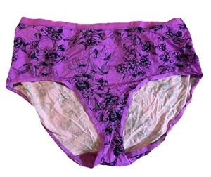 Lila No-Show Full Slip mit Blumenmuster von Cacique von Lane Bryant, Gr. 26/28 - Bild 1 von 4