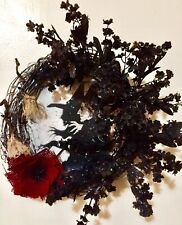 Handmade Wicked Witch and the Poisonous Poppy Wreath, Wizard Of Oz Wreath