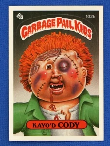 1986 Topps Garbage Pail Kids Series 3 # 102b Kayo'd Cody - Bild 1 von 2