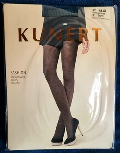 Modestrumpfhose Kunert Fashion 60 DEN Pepitamusterung Gr.IV (44-46), Smaragd,OVP - Bild 1 von 2