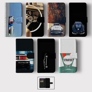 CASE FOR IPHONE 16 16E 15 14 12 SE PRO MAX WALLET FLIP PHONE COVER SPORTS CARS - Picture 1 of 9