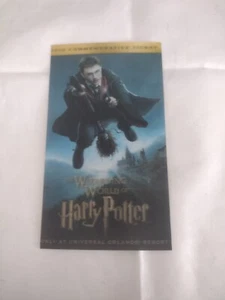 Very Rare 2010 WIZARDING WORLD OF HARRY POTTER COMMEMORATIVE 3D TICKET - Picture 1 of 3