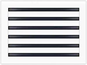 10x14 Modern AC Vent Cover - Decorative White Air Vent - Standard Linear Slot - Picture 1 of 3