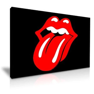 Rolling Stones Canvas Wall Art Picture Print 76x50cm - Imagen 1 de 7