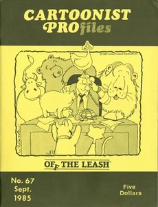 CARTOONIST PROfiles #67, September 1985 - W.B. Park's 'Off the Leash' - VF/NM - Picture 1 of 1
