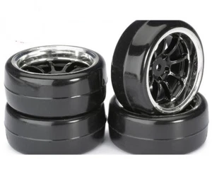 Absima 2510043 Donuts Räderset Drift LP 9-Speichen Profil B schw/chrom 1:10 4St - Bild 1 von 1