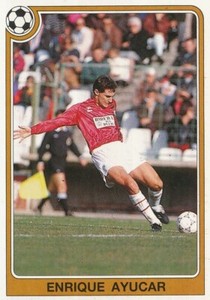 132 ENRIQUE AYUCAR ⚽ SPANA REAL BURGOS STICKER PANINI FOOTBALL 92-93