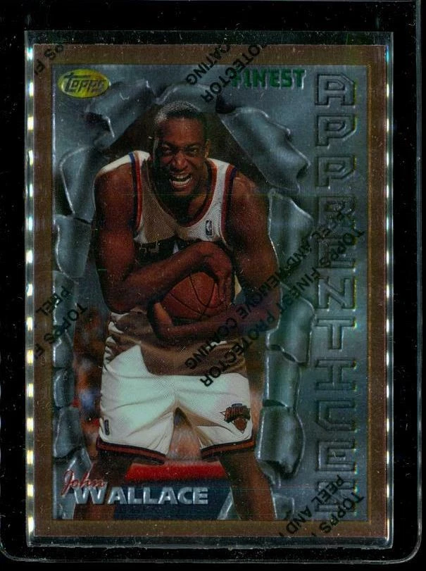 Tarjeta de baloncesto Topps Finest 1995-96 cromo 10 - A8 John Wallace Knicks Foto 1 de 2